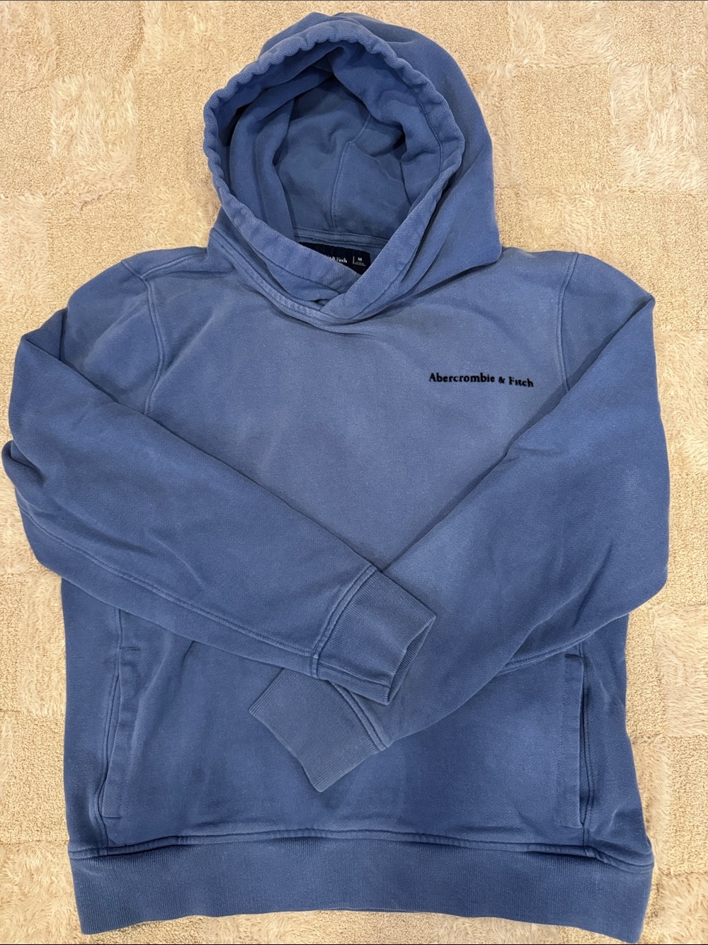 Vintage Abercrombie & Fitch Slate Blue Pullover Hoodie Slate Blue Men’s Medium.
